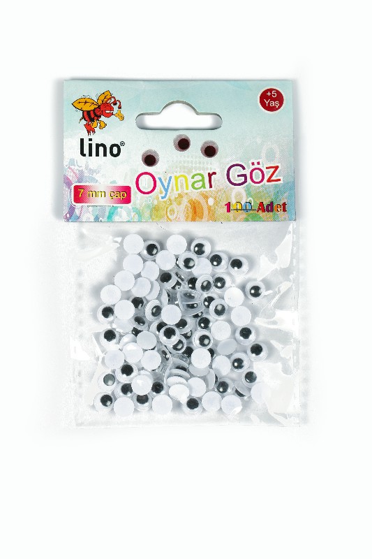 LİNO RBZ007A OYNAR GÖZ 7MM 100ADET