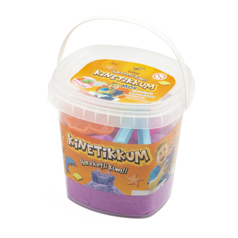 LİNO LN-500MR KİNETİK KUM 500GR MOR KOVA+3KALIP