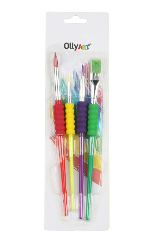 LİNO LN-3204 OLLYART BLİSTERLİ FIRÇA 4LÜ SET