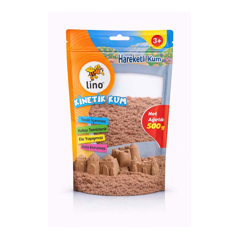 LİNO LN-600 KİNETİK KUM 500GR DOĞAL DOYPACK