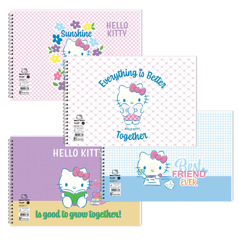 KESKİN 300115-08 RESİM DEFTERİ 17X25 SPİRALLİ 15YP HELLO KITTY