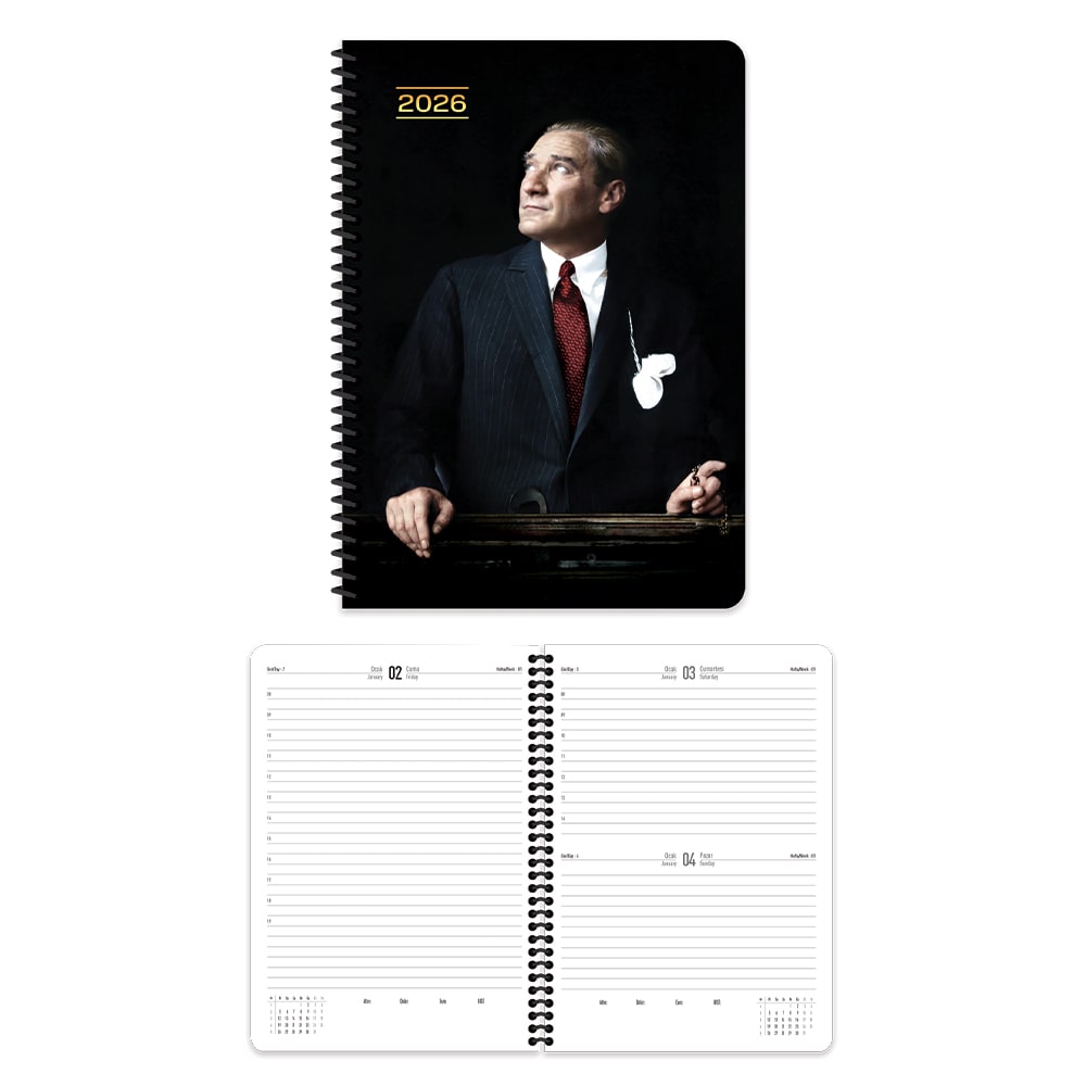 KESKİN 600159-99 2026 17X24 SPR ATATÜRK GÜNLÜK AJANDA CUMHURBASKANI