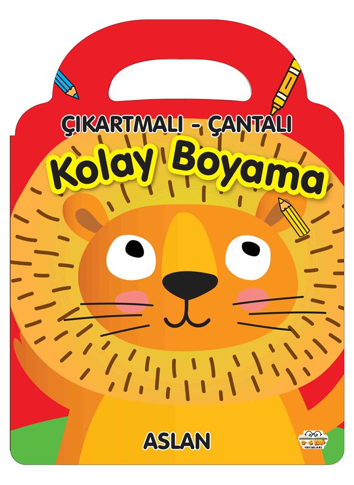 06 YAŞ YAYINLARI / ÇIKARTMALI ÇANTALI - ASLAN (KOLAY BOYAMA)