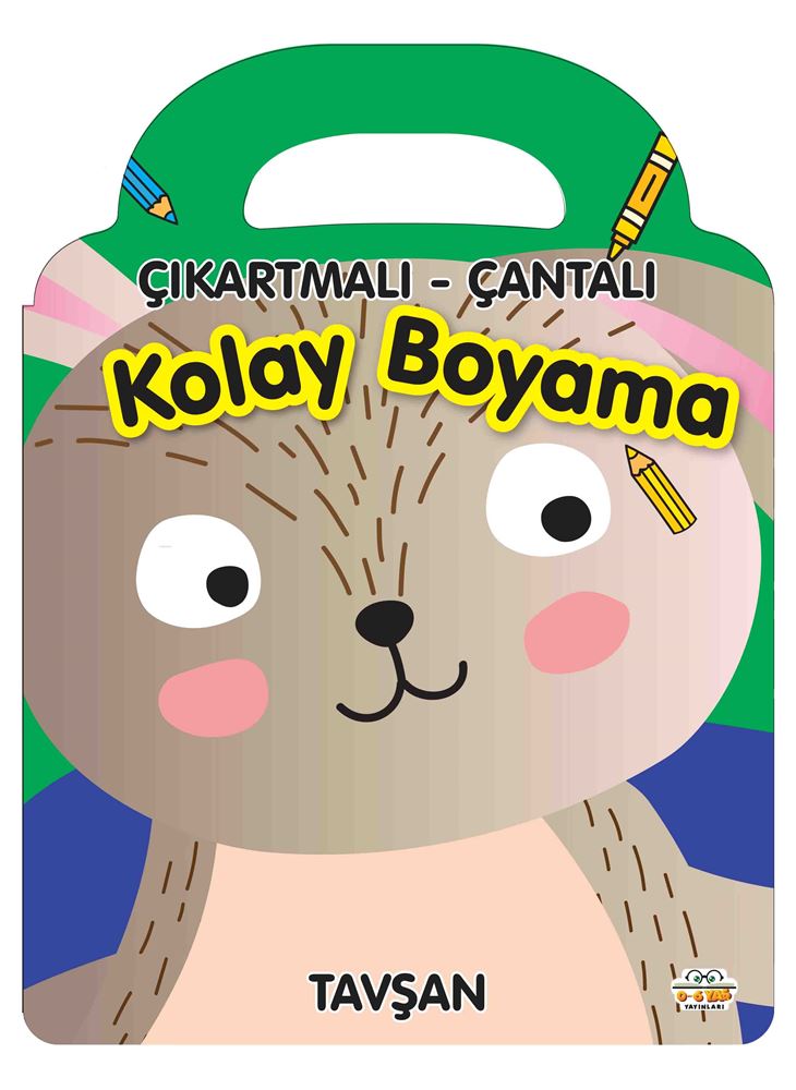 06 YAŞ YAYINLARI / ÇIKARTMALI ÇANTALI - TAVŞAN (KOLAY BOYAMA)