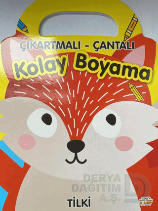 06 YAŞ YAYINLARI / ÇIKARTMALI ÇANTALI - TİLKİ (KOLAY BOYAMA)