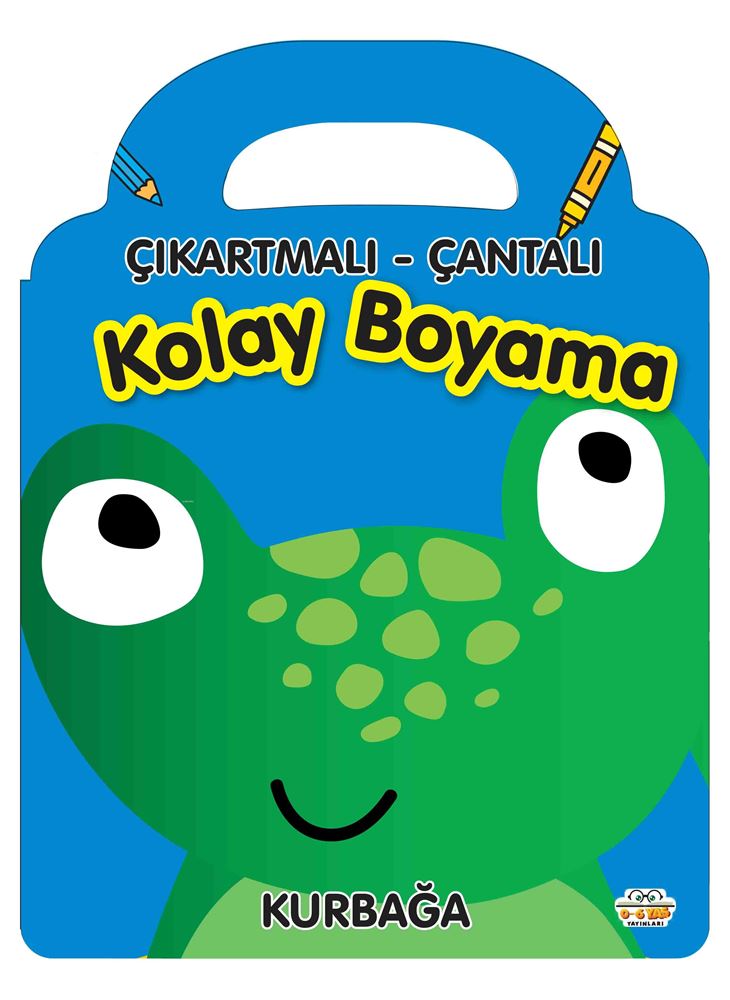 06 YAŞ YAYINLARI / ÇIKARTMALI ÇANTALI - KURBAĞA (KOLAY BOYAMA)