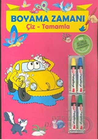 PARILTI / BOYAMA ZAMANI ÇİZ-TAMAMLA KALEMLİ