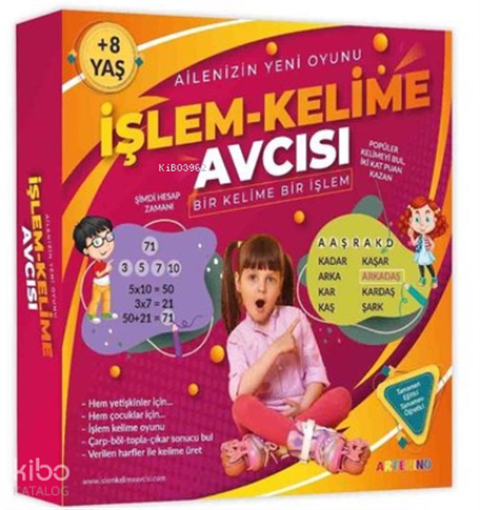 ARTENİNO / İŞLEM KELİME AVCISI OYUNU - KUTU