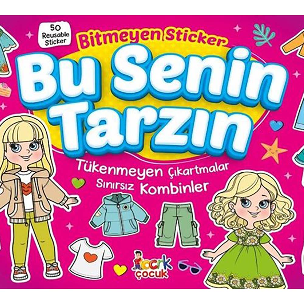 BICIRIK / BİTMEYEN STICKER KİTABI -50 ÇIKARTMA