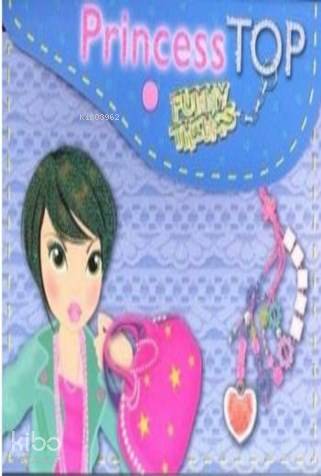 ÇİÇEK / PRINCESS TOP FUNNY THINGS MAVİ