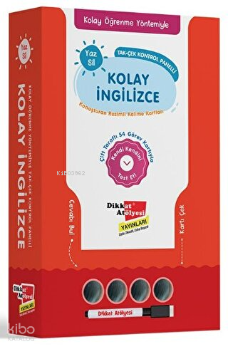 DİKKAT ATÖLYESİ / YAZ SİL - KOLAY İNGİLİZCE (KUTU)