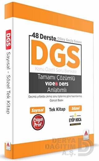 DELTA / DGS SAYISAL - SÖZEL TEK KİTAP (KONU ÖZETLİ SORU BANKASI)