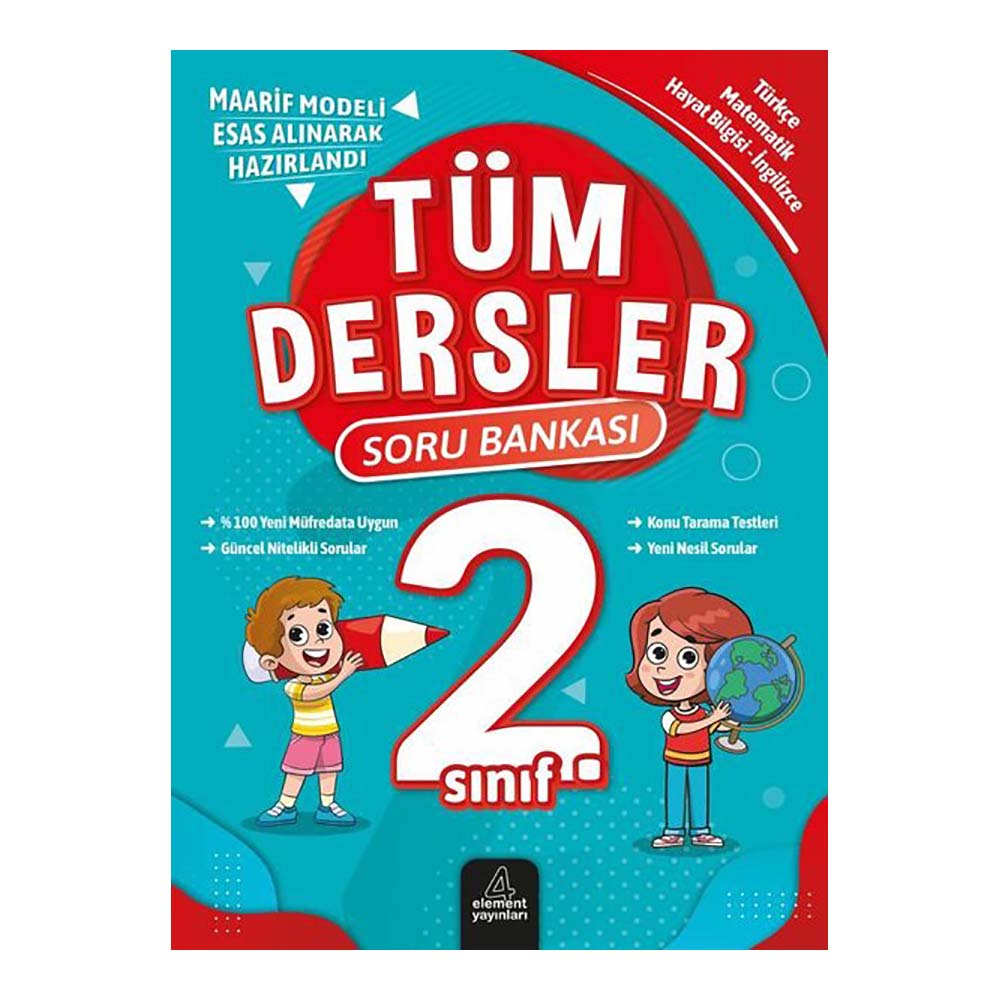 ELEMENT / 2.SINIF TÜM DERSLER SORU BANKASI(YENİ)