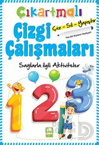EMA KİTAP / ÇIKARTMALI ÇİZGİ ÇALIŞMALARI - SAYILARLA