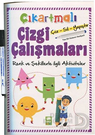 EMA KİTAP / ÇIKARTMALI ÇİZGİ ÇALIŞMALARI - RENK VE Ş