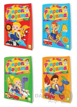 EMA KİTAP / PONPON BOYAMA(4 ÇEŞİT)