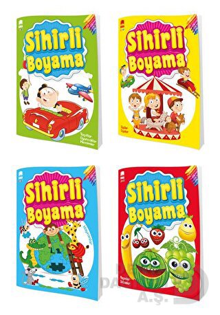 EMA KİTAP / SİHİRLİ BOYAMA (4 KİTAP TAKIM)