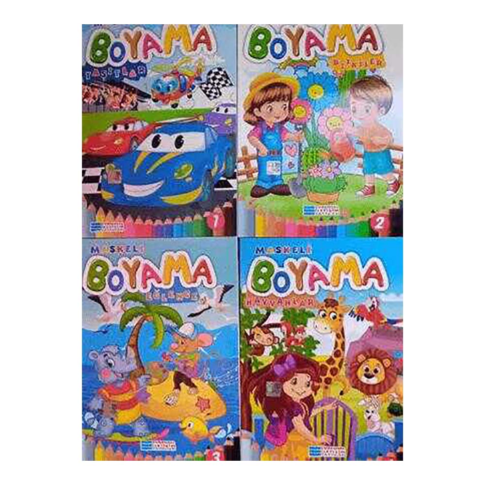 EVRENSEL / MASKELİ BOYAMA KİTABI (4 KİTAP TAKIM)