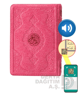 HAYRAT / KURANI KERİM - ÇANTA BOY YALDIZLI KILIFLI (2RENK PEMBE)