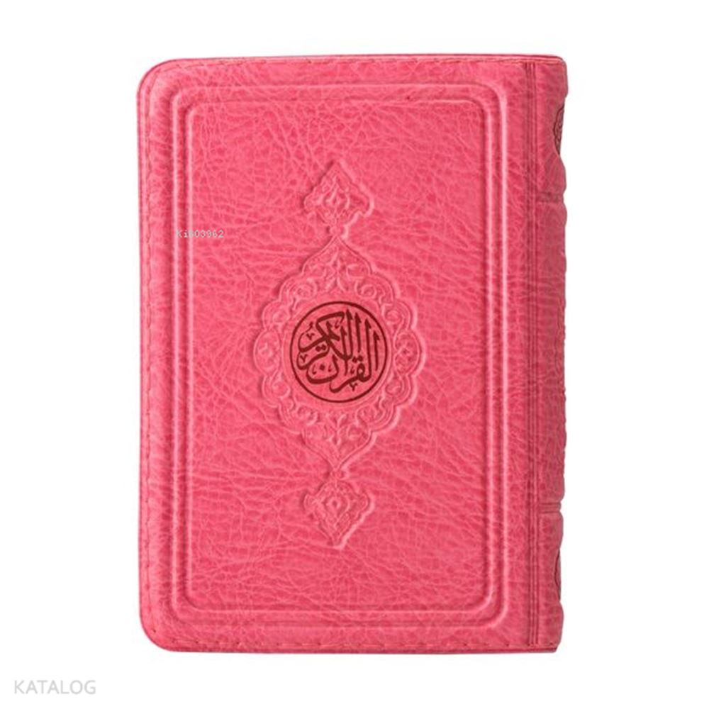 HAYRAT / KUR'AN KERİM B CEP BOY PEMBE 2 RENK YALDIZLI KILFLI)