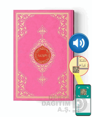 HAYRAT / KURAN-I KERİM (6658)ORTA BOY PEMBE 2 RENKLİ