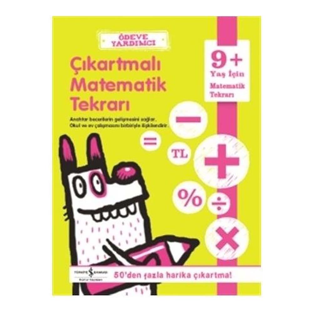 İŞBANKASI / ÇIKARTMALI MATEMATİK TEKRARI - 9+ YAŞ (ÖDEVE YARDIMCI)