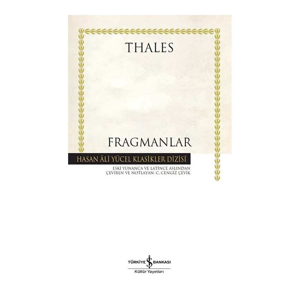 İŞBANKASI / FRAGMANLAR - CDXLVIII( H.ALİ YÜCEL ) KARTON KAPAK