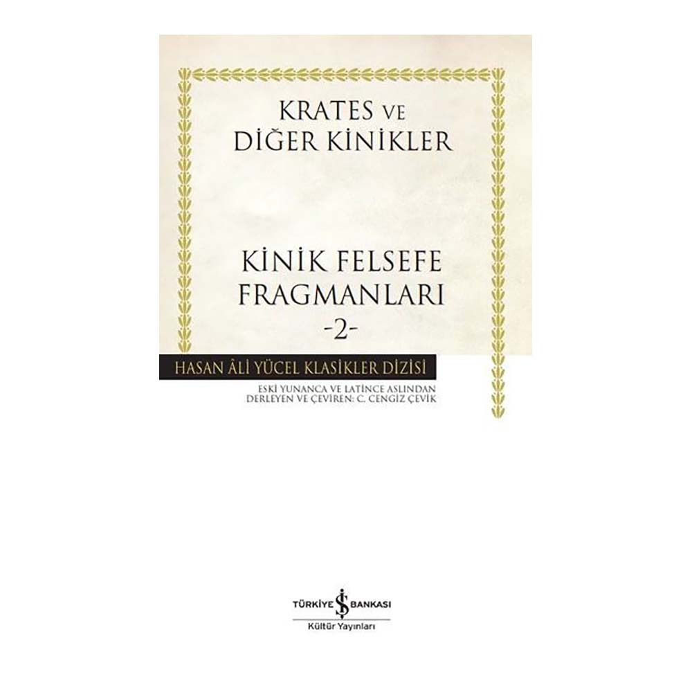 İŞBANKASI / KİNİK FELSEFE FRAGMANLARI-2 K.KAPAK