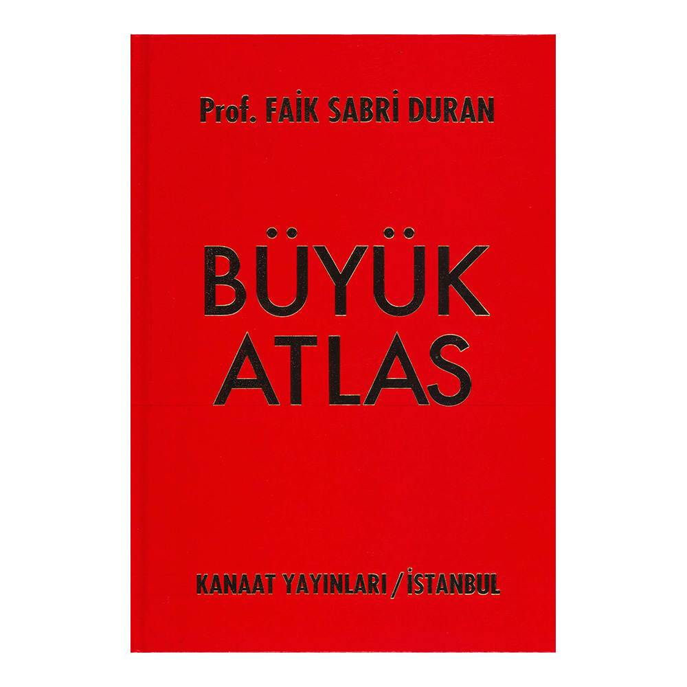 KANAAT / BÜYÜK ATLAS (GOLDEN) KIRMIZI CİLTLİ (5711 . 7045)