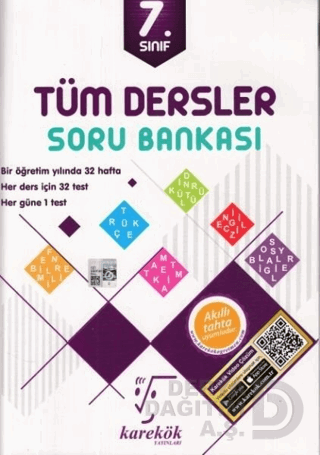 KAREKÖK / 7.SINIF TÜM DERSLER SORU BANKASI(YENİ)