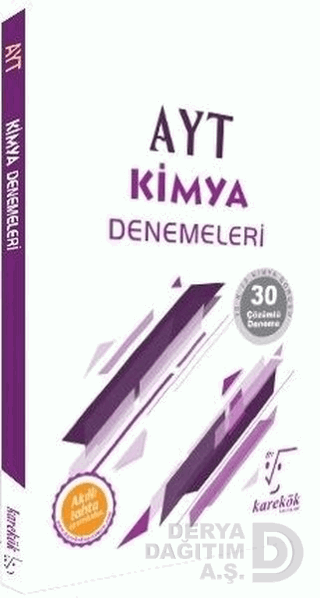 KAREKÖK / AYT KİMYA DENEMELERİ (30X13 30 ÇÖZÜMLÜ DENEME)