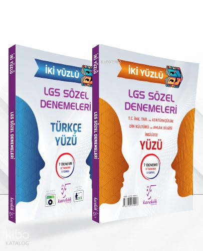 KAREKÖK / 8.SINIF LGS İKİ YÜZLÜ SÖZEL DENEMELERİ