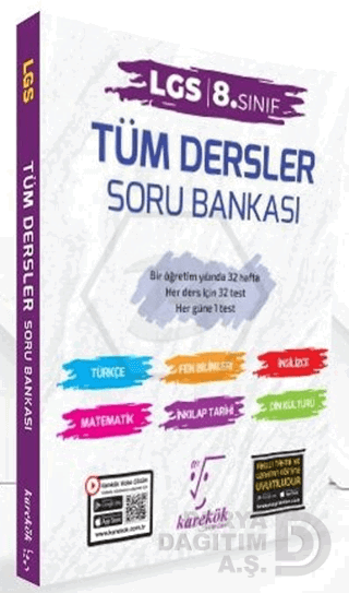 KAREKÖK / LGS TÜM DERSLER SORU BANKASI (8. SINIF)