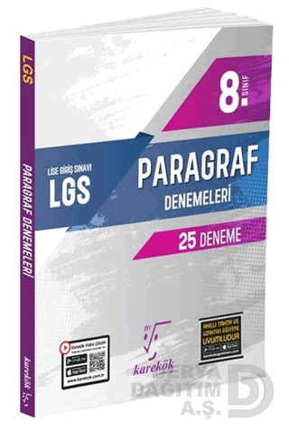 KAREKÖK / 8.SINIF LGS PARAGRAF DENEMELERİ(25 DENEME)