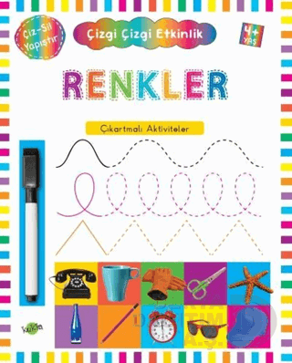 KUKLA / RENKLER - ÇİZGİ ÇİZGİ ETKİNLİK 4+