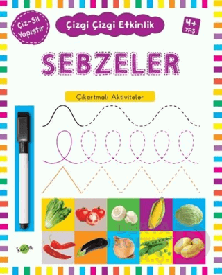 KUKLA / SEBZELER- ÇİZGİ ÇİZGİ ETKİNLİK 4+