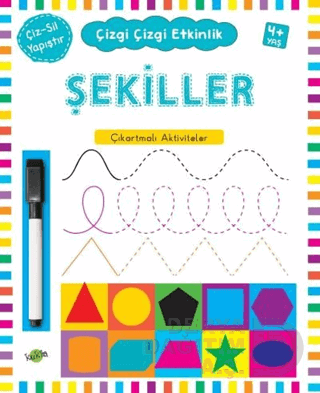 KUKLA / ŞEKİLLER- ÇİZGİ ÇİZGİ ETKİNLİK 4+