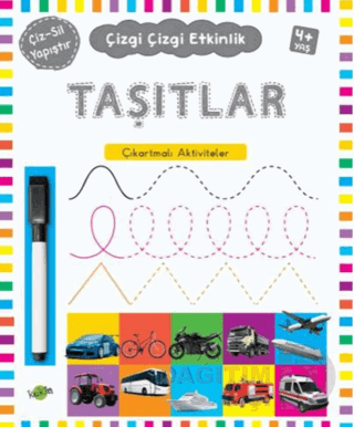 KUKLA / TAŞITLAR - ÇİZGİ ÇİZGİ ETKİNLİK - 4 YAŞ +