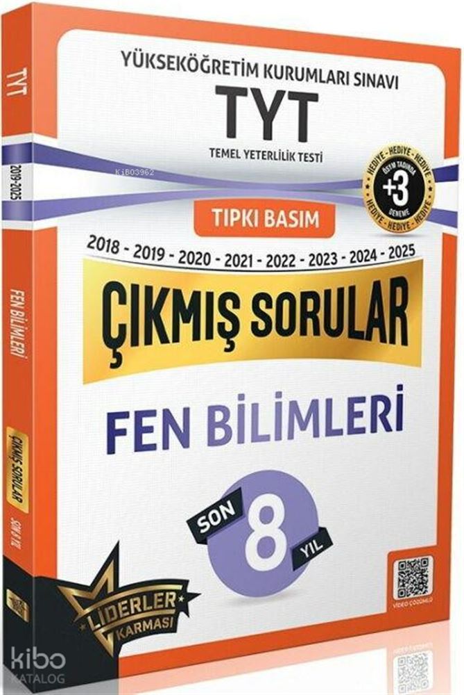 LİDERLER KARMASI / TYT FEN BİLİMLETRİ SON 8 YIL ÇS