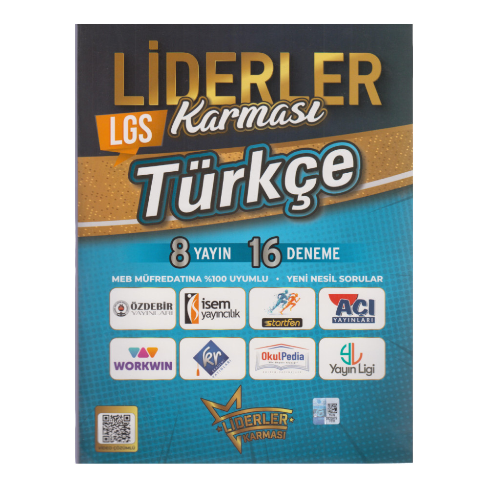 LİDERLER KARMASI / LGS TÜRKÇE (8 YAYIN 16 DENEME)