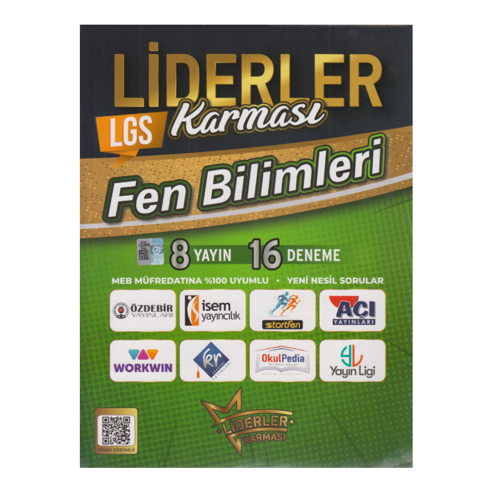 LİDERLER KARMASI / LGS FEN BİLİMLERİ (8 YAYIN 16 DENEME)