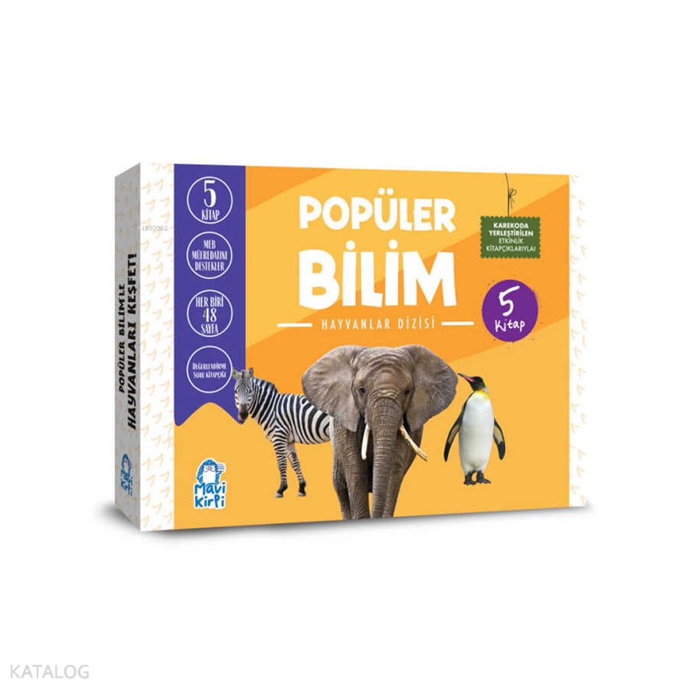 MAVİ KİRPİ / POPÜLER BİLİM - HAYVANLAR (5 KİTAP)