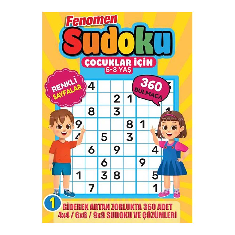 MAXİ YAYINCILIK / FENOMEN ÇOCUK SUDOKU - 1 (6 - 8 YAŞ)