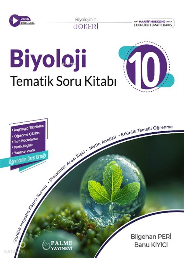 PALME / 10 BİYOLOJİ (İADESİZ)TEMATİK SORU KİTABI