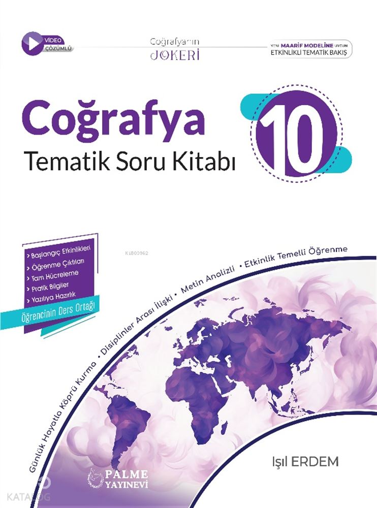 PALME / 10 COĞRAFYA (İADESİZ) TEMATİK SORU KİTABI