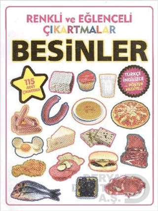 PARILTI / BESİNLER - RENKLİ EĞLENCELİ ÇIKARTMALAR