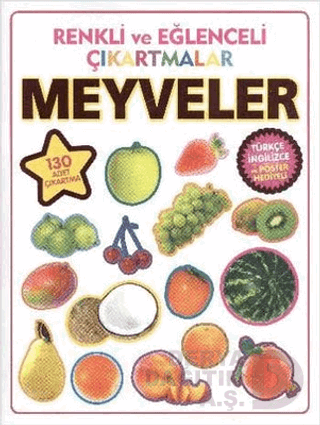 PARILTI / MEYVELER RENKLİ EĞLENCELİ ÇIKARTMALAR