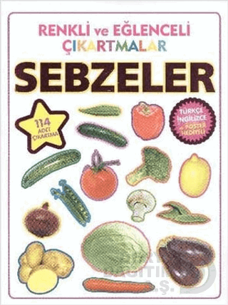PARILTI / SEBZELER - RENKLİ EĞLENCELİ ÇIKARTMALAR