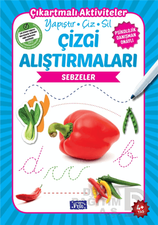 PARILTI / ÇİZGİ ALIŞTIRMALARI -SEBZELER