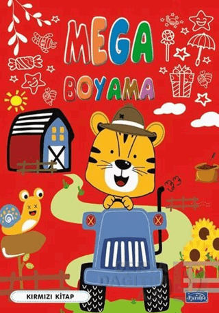 PARILTI / MEGA BOYAMA - KIRMIZI KİTAP